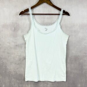 Gap Womens‎ Cami Tank Large Y2K Preppy Clean Girl Capsule Wardrobe Layering